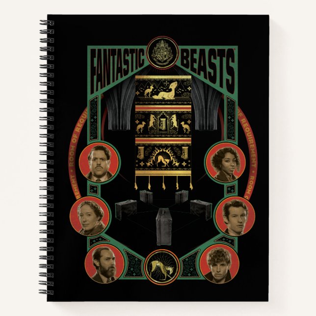 Fantastische Bestien Raum der Anforderung Grafik Notizbuch (Vorderseite)