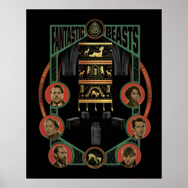 Fantastische Bestien Raum der Anforderung Grafik Poster (Vorne)
