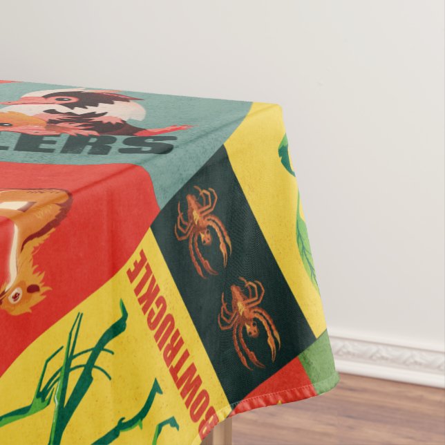 Fantastische Bestien Vintages Muster Tischdecke (Beispiel)