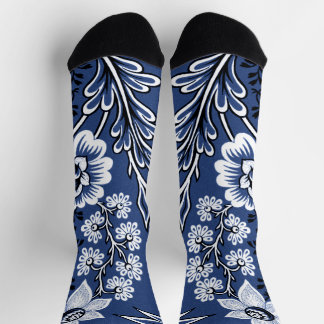Fantastische Blume (blau) Socken