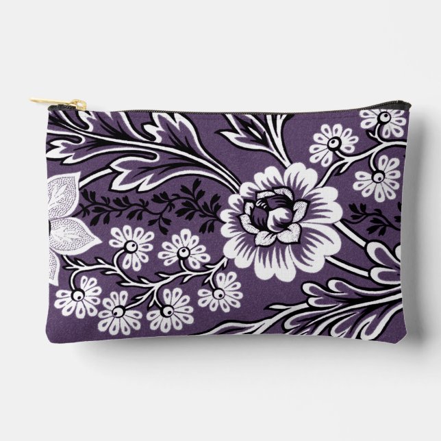 Fantastische Blume (Pflaume) Zubehörtasche (Vorderseite)