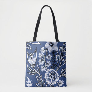 Fantastische Blumen (Blau) Fine Art Tasche