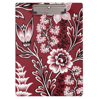Fantastische Blumen (Maroon) Fine Art Klemmbrett