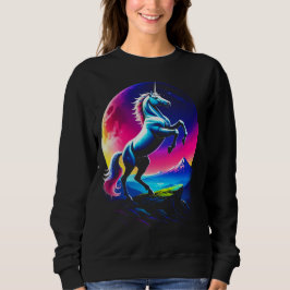Fantastische Bunte Einhorn-Wildnis Sweatshirt
