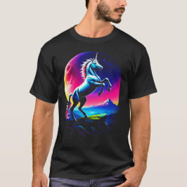 Fantastische Bunte Einhorn-Wildnis T-Shirt