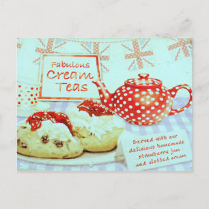 Fantastische Creme Tees Postkarte