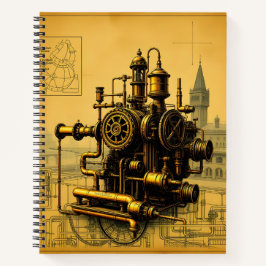 Fantastische Dampfmaschine Notizbuch