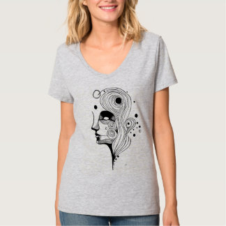 Fantastische Denkmäler - Abstrakte Linie Art T - S T-Shirt