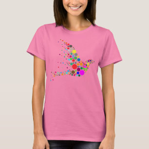 Fantastische der Flowy der Frauen Kreis-Spitze T-Shirt