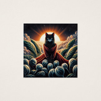 Fantastische digitale Kunst: Night Sky Cat umgeben
