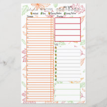 Fantastische Fall Schedule Day Viewer Planner Einf