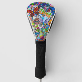 fantastische farbige Schmetterlinge Golf Headcover