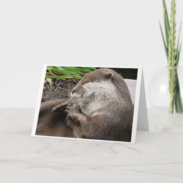 fantastische Feiertage Otter-LY Feiertagskarte (Vorderseite)