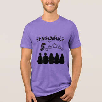 Fantastische fünf Familienfreunde Tri-Blend Shirt