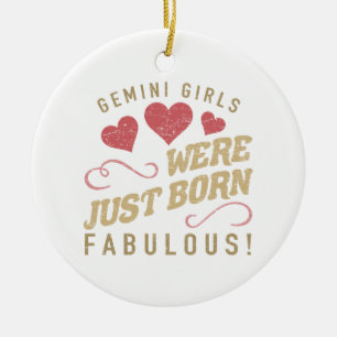 Fantastische Gemini für Frauen Keramik Ornament