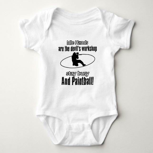 fantastische Geschenkeinzelteile des Paintball Baby Strampler (Vorderseite)