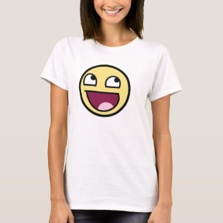 Fantastische Gesichts-Damen-Spitze T-Shirt