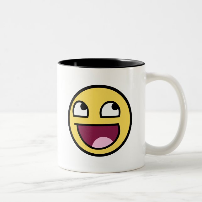 Fantastische Gesichts-Tasse Zweifarbige Tasse (Rechts)