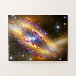 Fantastische Gold Blue and Pink Fun Artistic Cosmo