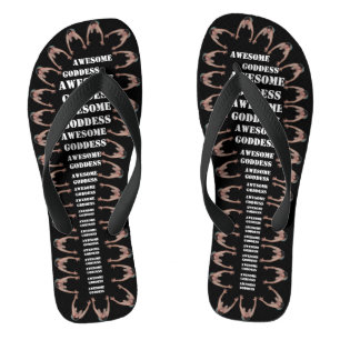 Fantastische Göttin-Armee (BREITE BÜGEL) Flip Flops