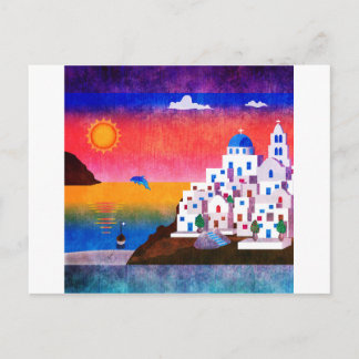 Fantastische griechische Insel Postkarte