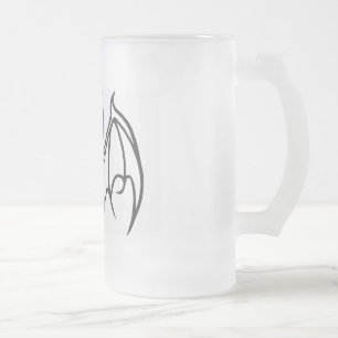 fantastische groß-ohrige Schläger-Tasse Mattglas Bierglas