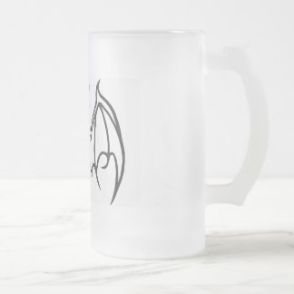 fantastische groß-ohrige Schläger-Tasse Mattglas Bierglas
