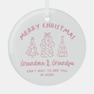 Fantastische Großeltern Schwangerschaftsankündigun Ornament Aus Glas