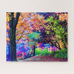 Fantastische Herbstfarben Herbstlaub Bäume Landsch