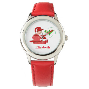 Fantastische Holzfiguren, Personalisierte Kinder Armbanduhr