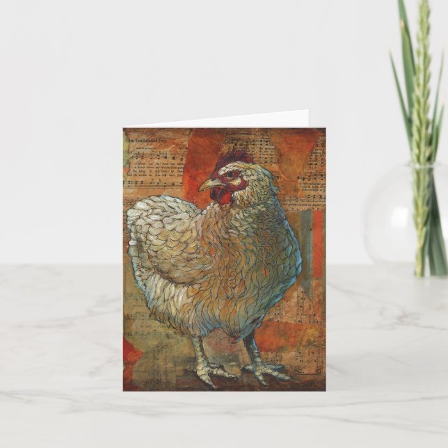 Fantastische Huhn-Gruß-Karte Karte (Vorderseite)