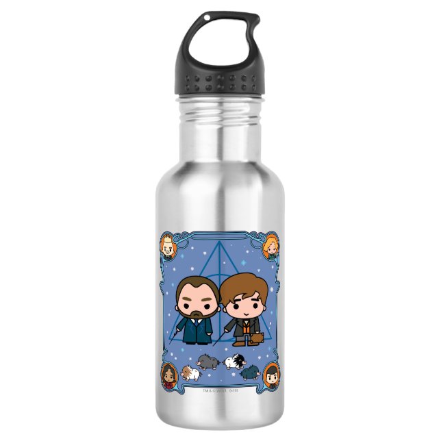 FANTASTISCHE KÄSTE: DIE VERBRECHEN VON GRINDELWALD EDELSTAHLFLASCHE (Vorderseite)