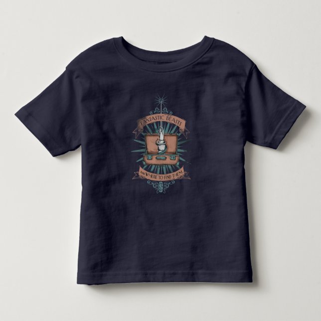 FANTASTISCHE KÄSTE UND WO SIE SIE FINDEN™ KARTE KLEINKIND T-SHIRT (Vorderseite)
