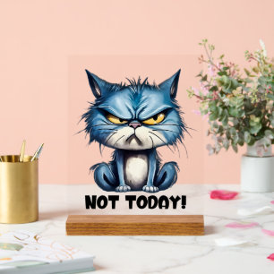 Fantastische Katze heute Acrylschild