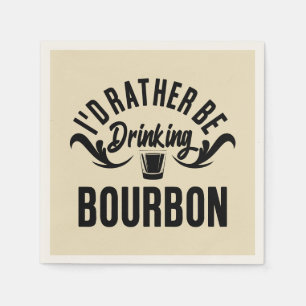 Fantastische Kunst statt Bourbon zu trinken Serviette