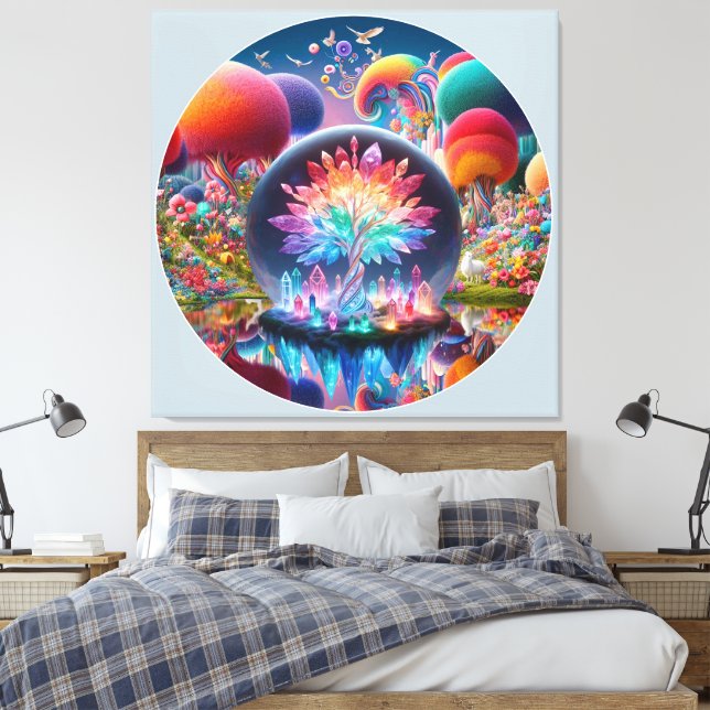 Fantastische Landschaft Leinwanddruck (Insitu (Schlafzimmer))