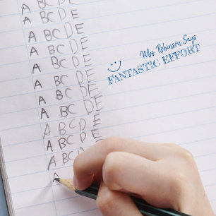 Fantastische Leistung   Personalisierte Lehrer Permastempel