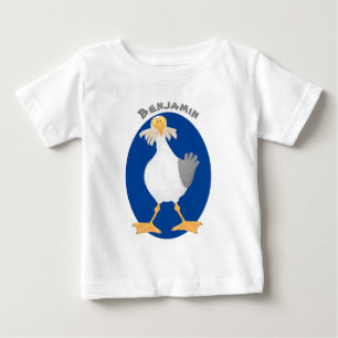 Fantastische Möwe mit Pommes frites Cartoon Baby T-shirt