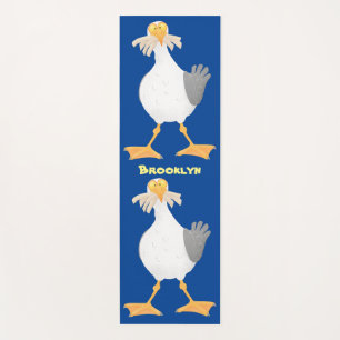 Fantastische Möwe mit Pommes frites Cartoon Yogamatte
