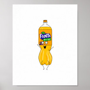 Fantastische, orange Limonade individuell anpassen Poster