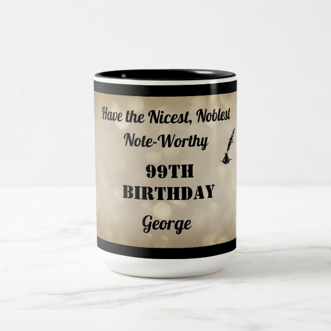 Fantastische Personalisierte Tasse zum 99. Geburts (Mittel)