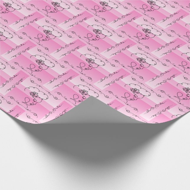 Fantastische Rose Kunstschätze Rolle Geschenkpapier (Ecke)