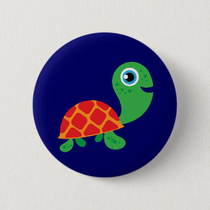 Fantastische Schildkröte Button