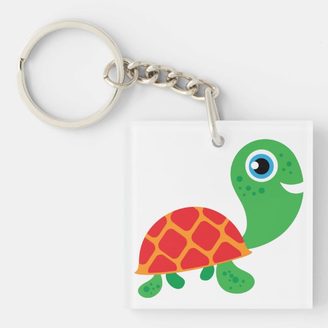 Fantastische Schildkröte Schlüsselanhänger (Vorderseite)