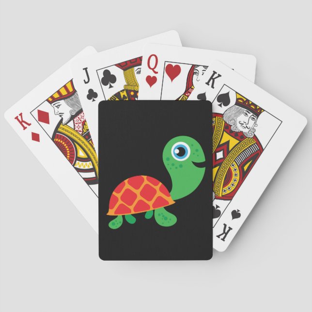 Fantastische Schildkröte Spielkarten (Rückseite)