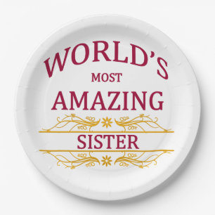 Fantastische Schwester Pappteller