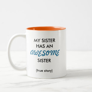 Fantastische Schwester-Tasse Zweifarbige Tasse