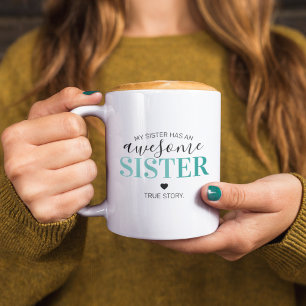 Fantastische Schwester Teal Geschenk für Schwest Kaffeetasse