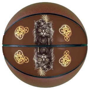Fantastische Steampunk-Katze  Basketball