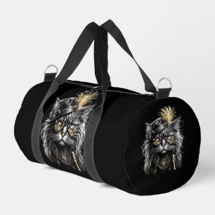 Fantastische Steampunk-Katze  Duffle Bag